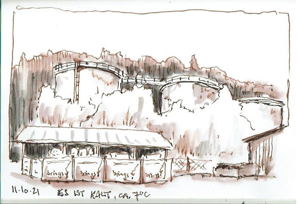 Urban sketching in Laupen