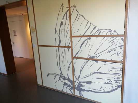 Wandbild in einer Demenzabteilung, während meiner Tätigkeit bei "rüedi architektur."