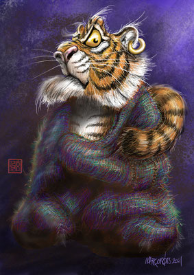 Tiger als Zenmeister