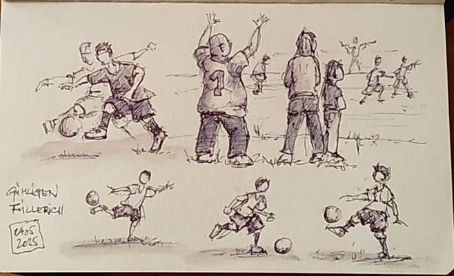 Ein Junioren Fussballspiel in Gümligen