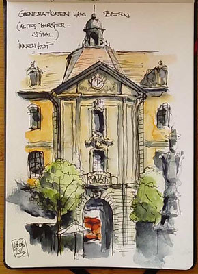 Innenhof Generationenhaus Bern