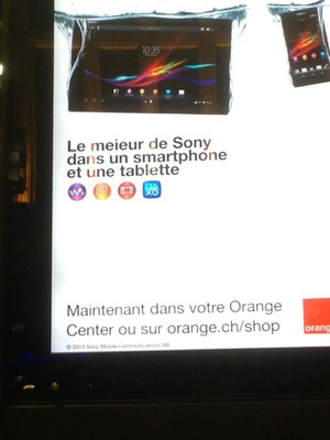 Sans conteste la "meieur" pub pour Orange jamais vue. Gare de Lausanne.
