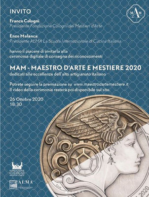 MAM-Maestro d'Arte e Mestiere 2020 awards