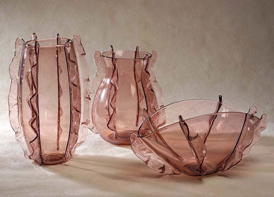 Vases “Onda” - 2004 Verre de Murano soufflé