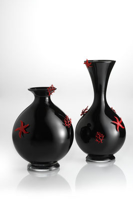 Vase Corals and Stars - Murano hand blown glass