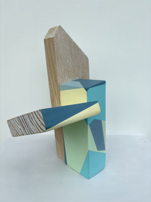 ARCHI-Improbable 4 H 33 x L 28 X  larg.15 cm –  bois, acrylique - 2018©Jaja