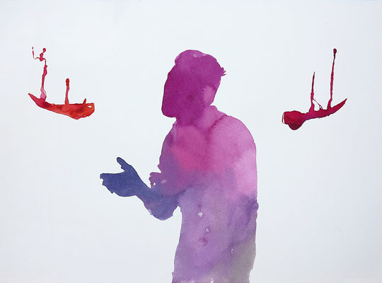 Autunno interiore, 2022 . watercolor on paper . cm 28x38,5
