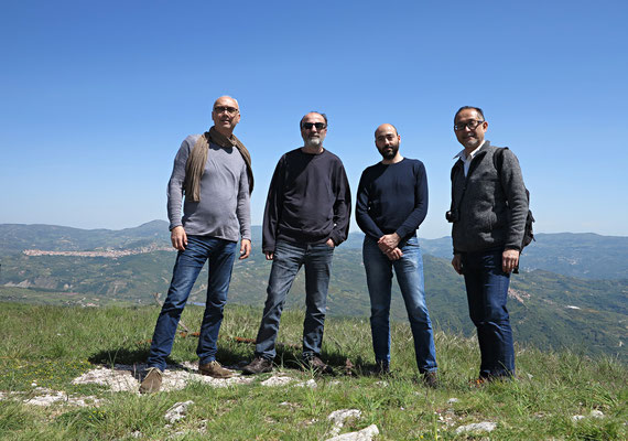 con Fausto Colavecchia, Matteo Innocenti e Satoshi Hirose, Alto Molise - 2016