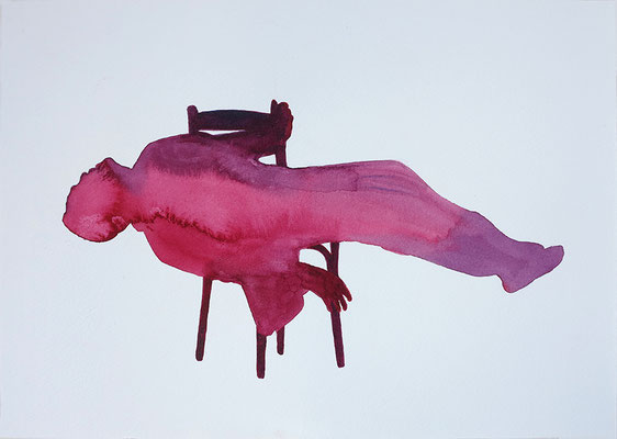 The Humans Project Has Failed, 2026 . watercolor on paper . cm 25x35,3