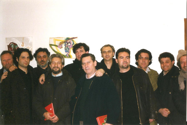 da sinistra: Michele Peri, Giuseppe Pietroniro, Antonio Picariello, Nino Barone, Luigi Mastrangelo, Cerio, io, Dante Gentile Lorusso, Vincenzo Mascia, Totò Cariello e Gianni Pedulla?