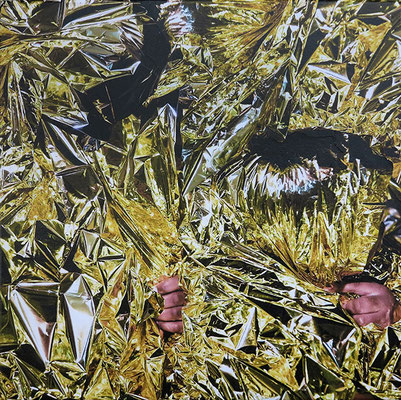 Untitled, 2024 . collage on canvas . cm 30x30