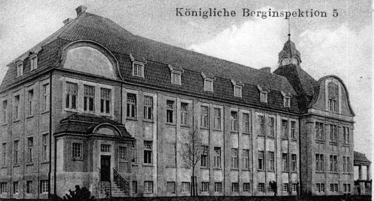 Königliche Berginspektion 5 (Postkarte um 1925)<br> <font size=1>&copy; Stadtarchiv Gladbeck