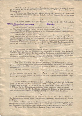 Mietvertrag von 1929 <br><font size=1>Seite 2