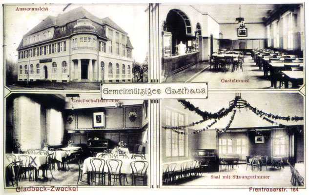 Gemeinnütziges Gasthaus an der Frentroper Straße <br><font size=1>aus "Gladbeck unsere Stadt" Sammlung von Hans-Jürgen Opora