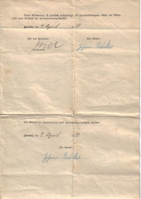 Mietvertrag von 1914<br> <font size=1>Seite 3