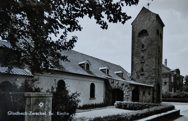Evangelische Kirche<br> <font size=1>Postkarte Hagen Fiebig