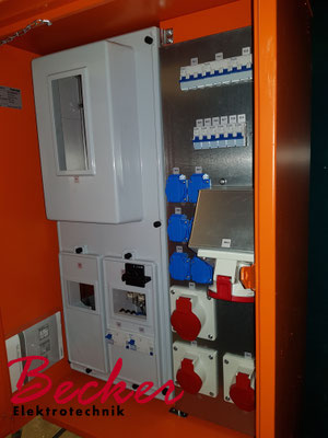 Baustromverteiler in Münster und Havixbeck Becker Elektrotechnik