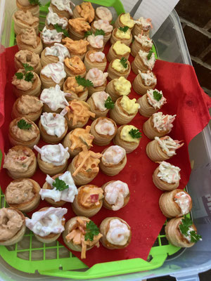 Unser köstliches Buffet Chorwochenende Nov. 22