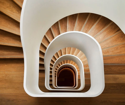 Looking down