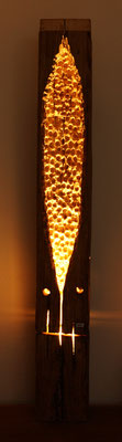 Altholz Lampe Stehlampe vomBaron