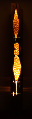 Altholz Lampe Stehlampe vomBaron