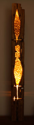 Altholz Lampe Stehlampe vomBaron