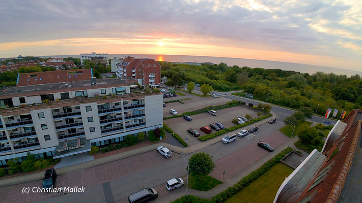Haus Strandnixe in der Abendsonne