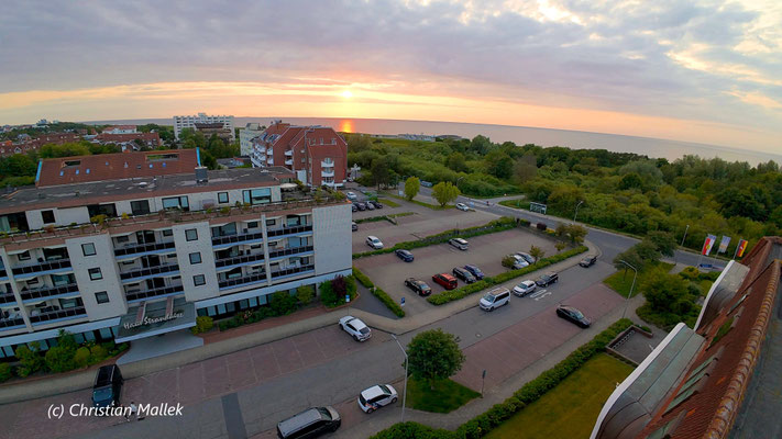 Haus Strandnixe in der Abendsonne