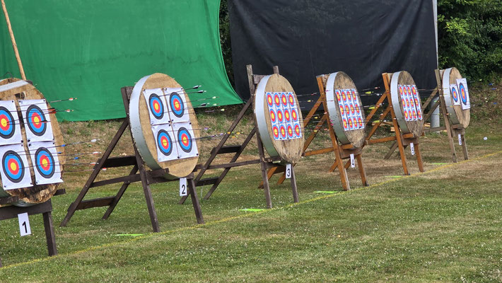 Die Pfeile im Ziel