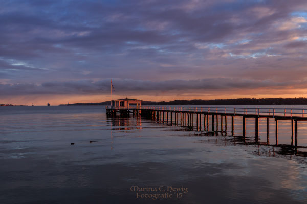 Seebrücke im Morgenlicht
