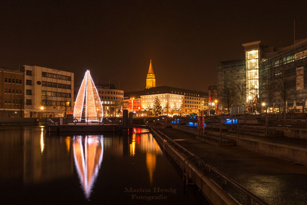 Bootshafen weihnachtlich