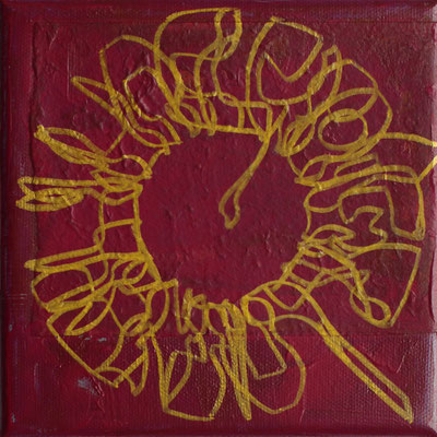 acrylique mixte sur toile, 15 x 15 cm, 2020