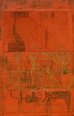 acrylique mixte sur toile, 29 x 19 cm, 2020 | fr 350
