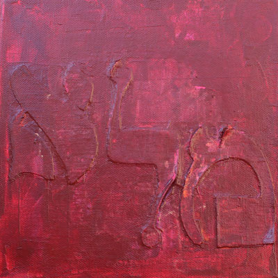 acrylique mixte sur toile, 20 x 20 cm, 2021 