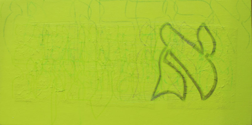 acrylique mixte sur toile, 20 x 40 cm, 2021