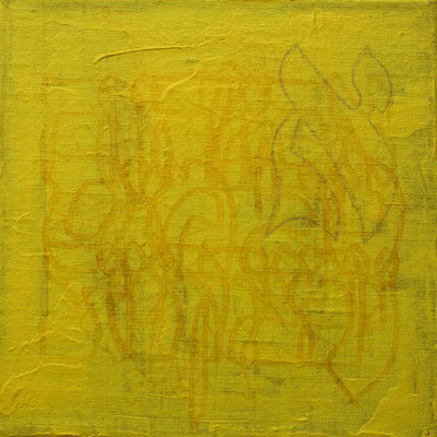 acrylique mixte sur papier, 18 x 18 cm, 2020