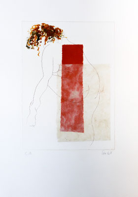 eau-forte et collage, 38 x 27 cm | fr 290