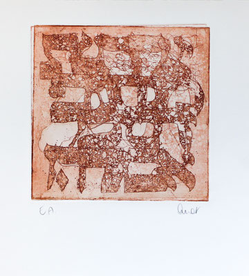 eau-forte et aquatinte, 18 x 18 cm  