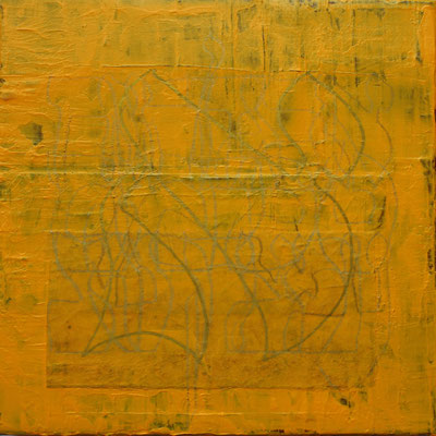 acrylique mixte sur papier, 18 x 18 cm, 2020 | fr 260