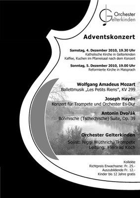 Adventskonzert, Dezember 2010