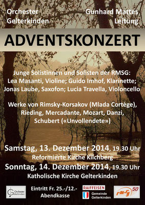 Adventskonzert, Dezember 2014