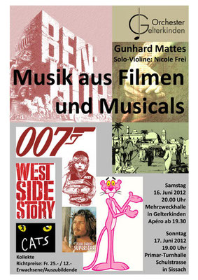 Musik aus Filmen und Musicals, Juni 2012