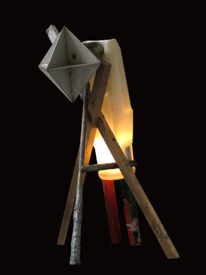 Wachtende figuur 90x55x55cm 575,-