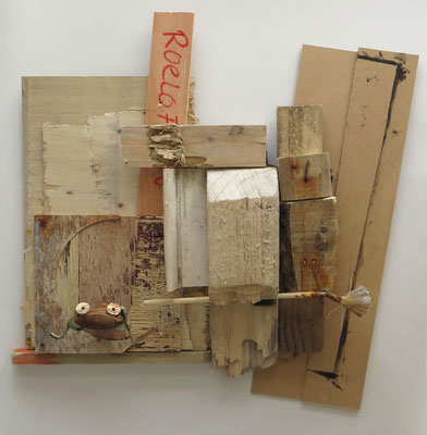 Kunstenaar in atelier 70x70x14cm 595,-