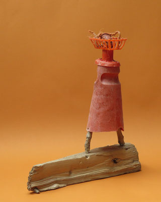 Figuur met mand 37x40x12cm 195,-