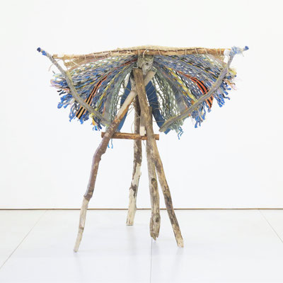Experiment met visserstouw 90x90x90cm 650,-