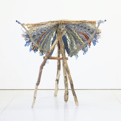 Experiment met visserstouw 90x90x90cm 650,-