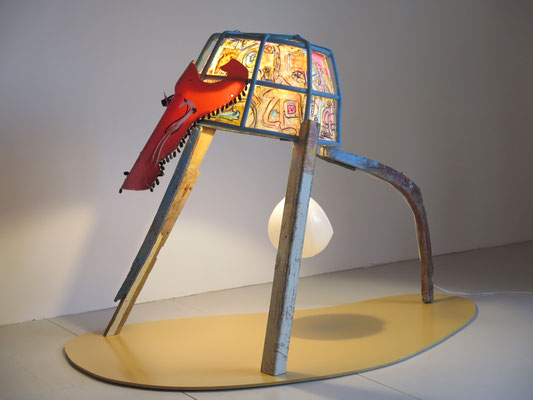 Cacaobeest (andere kant) 180x130x108 cm 2500,-