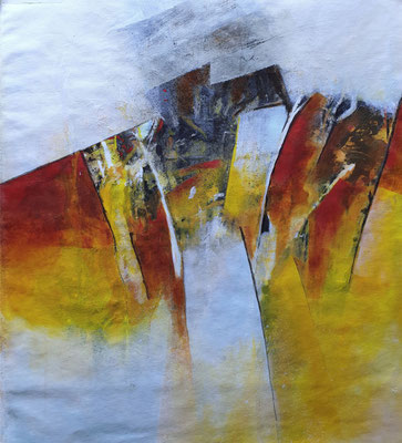 2020/1, Berge, Acryl, Leinwand, 50x58 cm 