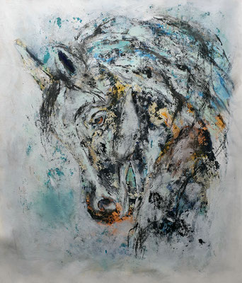  2020/8, Pferd, Aycryl, Leinwand, 59x69cm
